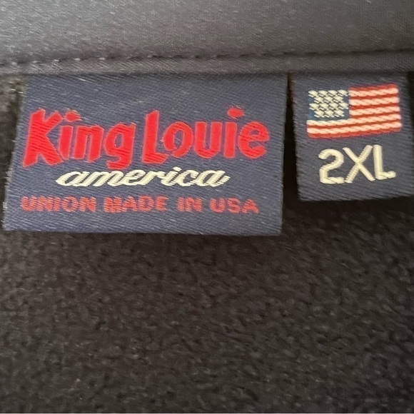 NWOT King Louie Challenger Micro Fleece Lined Full Zip Jacket - Navy - Picture 5 of 8